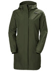 Helly Hansen Women's Valkyrie Fleece Lined Rain Jacket Utility Green - Booley Galway