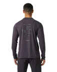 Helly Hansen Men's Skog Graphic L/S Tee Smoked Purple - Booley Galway