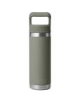 Rambler 18 Oz Straw Bottle - Pampa Green
