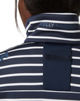 Women's Crew Fleece Jacket - Navy Stripe