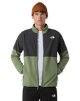 The North Face Men's Glacier Heavyweight Full Zip Fleece Bark Mist / Asphalt Grey - Booley Galway