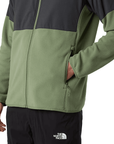 The North Face Men's Glacier Heavyweight Full Zip Fleece Bark Mist / Asphalt Grey - Booley Galway
