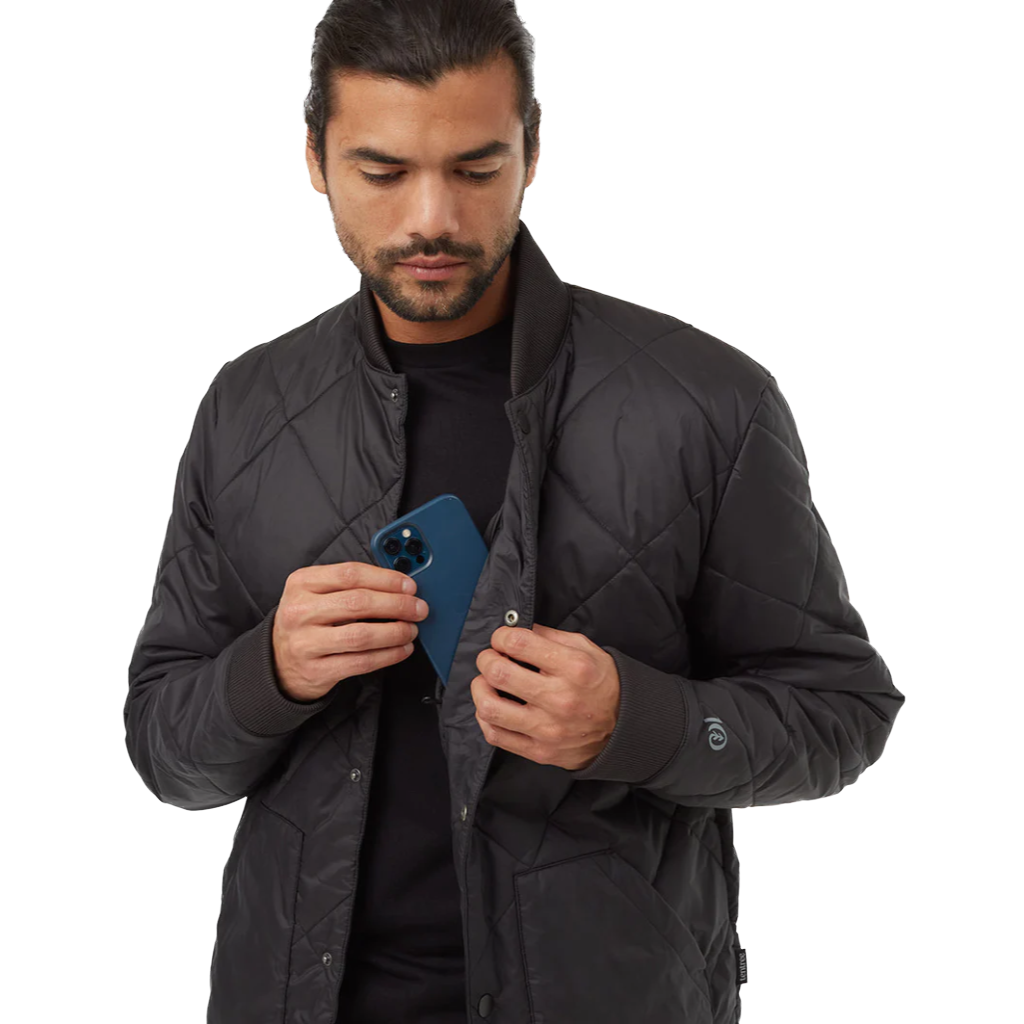 Men s Diamond Padded Bomber Jacket