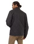 Men's Diamond Padded Bomber Jacket - Meteorite Black