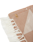 Geo Beach Blanket - Mushroom / Cloud White