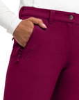 Maier Sports Women's Helga Slim Pants Cherry Wine - Booley Galway