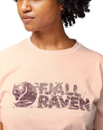 Fjallraven Women's Lush Logo T-Shirt Chalk Rose - Booley Galway