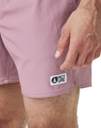 Men's Piau Solid Boardshorts - 15 in - Dusky Orchid
