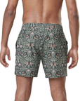 Men's Piau Print Boardshorts - 15 in - Dark Bali