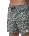 Men's Piau Print Boardshorts - 15 in - Dark Bali