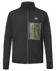 Men's Bake Grid Full Zip Tech Fleece - Black