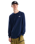 Men's Evolution Simple Dome Regular Long-Sleeve T-Shirt - Summit Navy