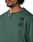 The North Face Men's Outdoor Graphic Crew Sweatshirt Duck Green - Booley Galway