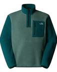 The North Face Men's Yumiori 1/4 Zip Fleece Duck Green / Deep Nori / TNF Black - Booley Galway