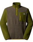 The North Face Men's Yumiori 1/4 Zip Fleece New Taupe Green / Woodland Green / Deep Dijon - Booley Galway