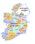 OSI 1:50,000 Laminated Discovery series Map - Booley Galway