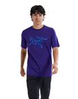 Arc'teryx Men's Ionia Merino Wool Logo S/S T-Shirt Soulsonic / Electra - Booley Galway