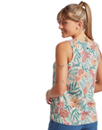Sherpa Adventure Gear Women's Neha V-Neck Tank Peetho Tiger Floral - Booley Galway
