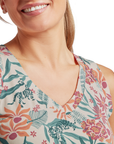Women's Neha V-Neck Tank - Mineral Red Barely There