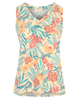 Sherpa Adventure Gear Women's Neha V-Neck Tank Peetho Tiger Floral - Booley Galway