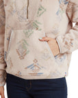Women's Uddesya Eco 1/4 Zip - Cappuccino Yathra