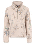 Women's Uddesya Eco 1/4 Zip - Cappuccino Yathra