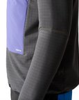 Men's Dawn Turn Hybrid Ventrix Hooded Midlayer - Asphalt Grey / TNF Black / Shocking Orange