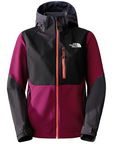 The North Face Women's Dawn Turn Hybrid Softshell Jacket Boysenberry / TNF Black / Asphalt Grey - Booley Galway