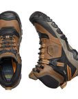 Keen Men's Ridge Flex Mid WP Bison / Golden Brown - Booley Galway