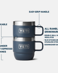 Yeti Rambler 6 oz Espresso Mug 2 Pack - Booley Galway