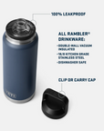 Yeti Rambler 36 oz Chug Cap Bottle - Booley Galway