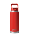 Yeti Rambler 26 oz Colour Straw Cap Bottle Rescue Red - Booley Galway