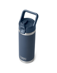 Yeti Rambler 18 oz Colour Straw Cap Bottle Navy - Booley Galway