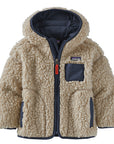 Patagonia Kids Retro-X Hoody Natural / New Navy - Booley Galway