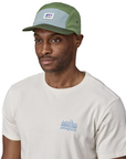 Patagonia Graphic Maclure Hat Shop Sticker / Terrain Green - Booley Galway