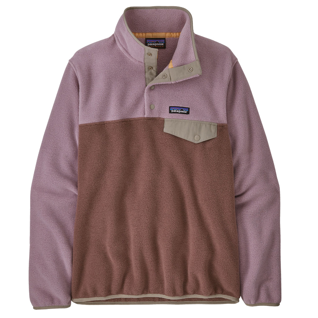 Patagonia Women's Lightweight Synchilla Snap-T Pullover Dulse Mauve - Booley Galway