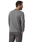 Patagonia L/S Shop Sticker Pocket Responsibili-Tee Gravel Heather - Booley Galway