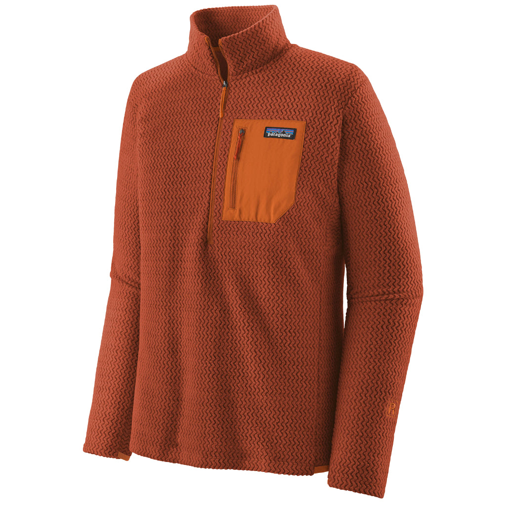 Patagonia Men's R1 Air Zip-Neck Burnished Red - Booley Galway