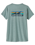 Women's Capilene Cool Daily Graphic S/S - Waters - Boardshort Logo / Thermal Blue X-Dye