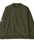 Patagonia Men's Recycled Wool Blend Sweater Fisherman Stitch / Pine Needle Green - Booley Galway