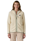 Patagonia Women's Retro Pile Hoody Natural / Ellwood Green - Booley Galway
