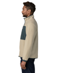 Men's Retro Pile Fleece Patch Jacket - Pelican