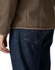 Men's Better Sweater Jacket - Marlow Brown Rib Knit