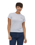 Patagonia Women's P-6 Logo Responsibili-Tee White - Booley Galway