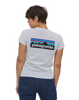 Patagonia Women's P-6 Logo Responsibili-Tee White - Booley Galway
