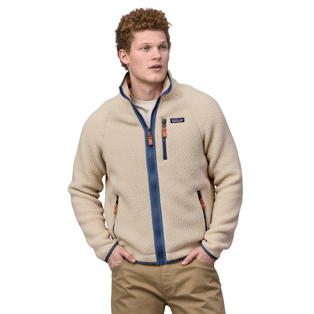 Men's retro top pile pullover