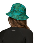 Patagonia Wavefarer Bucket Hat Water People Banner / Cliffs and Waves Conifer Green - Booley Galway