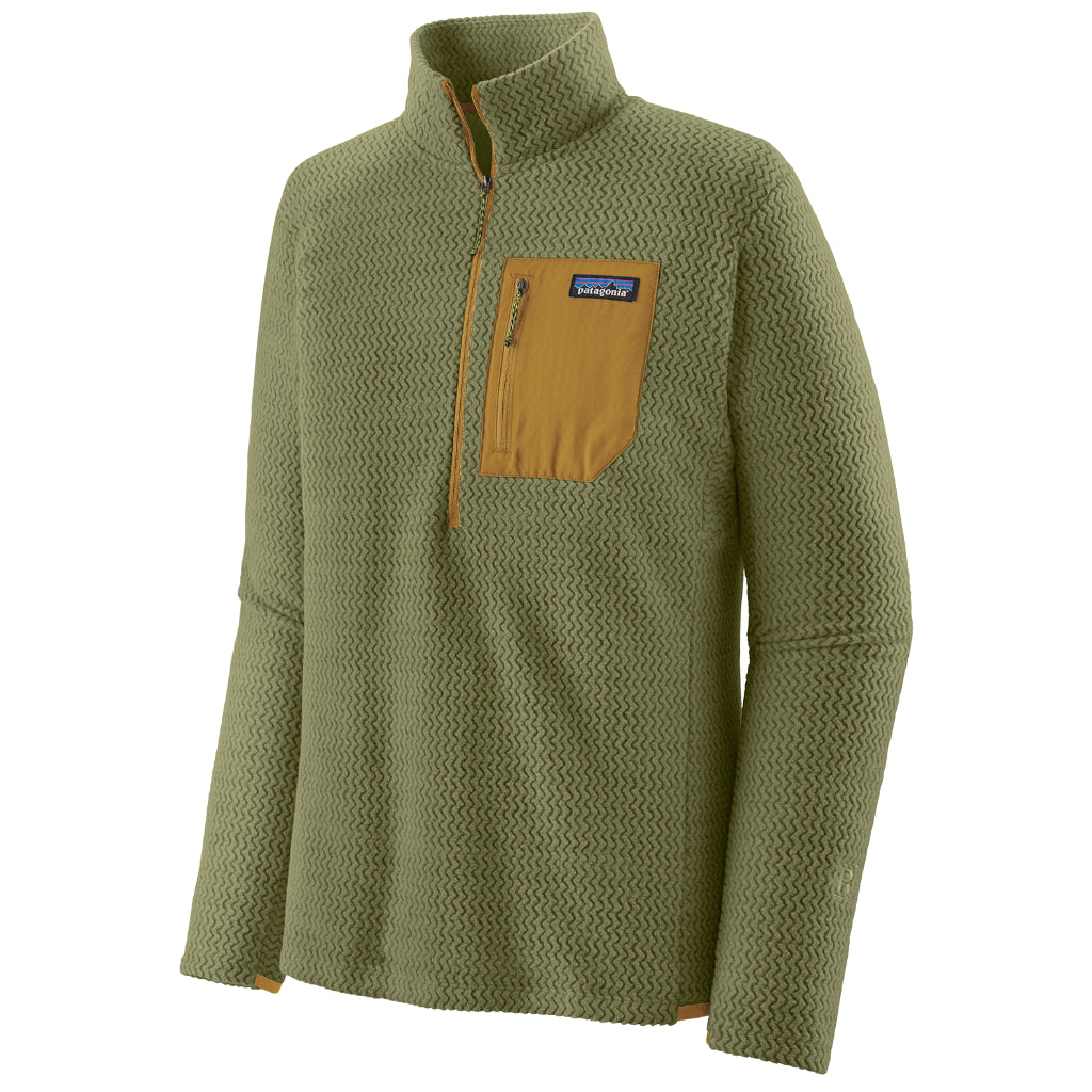 Patagonia Men's R1 Air Zip-Neck Buckhorn Green - Booley Galway
