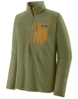 Patagonia Men's R1 Air Zip-Neck Buckhorn Green - Booley Galway