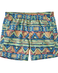 Patagonia Women's Baggies Shorts - 5 in High Hopes Geo / Salamander Green - Booley Galway